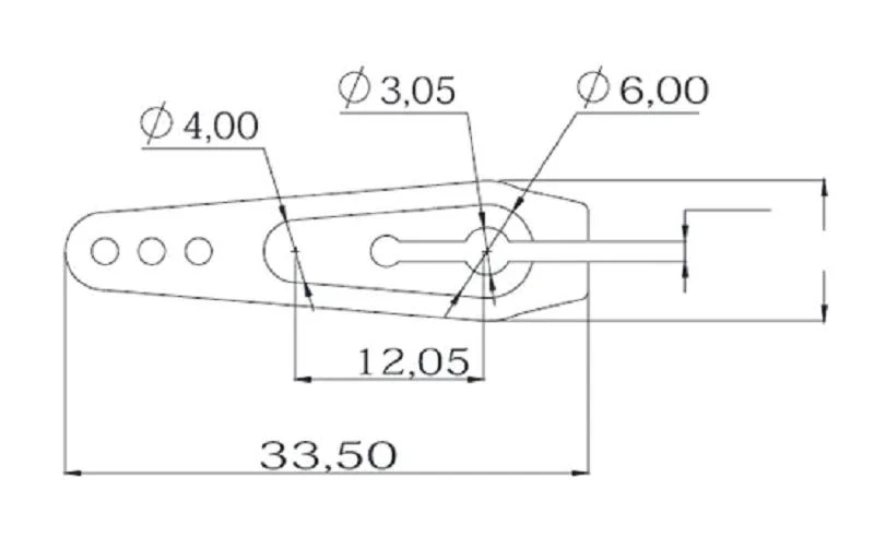KST Servoarm Aluminium 25T-6C 1 Stück - Servo ⋅ Kreisel 2 KST Servoarm Aluminium 25T-6C 1 Stück - Servo ⋅ Kreisel – Bild 2