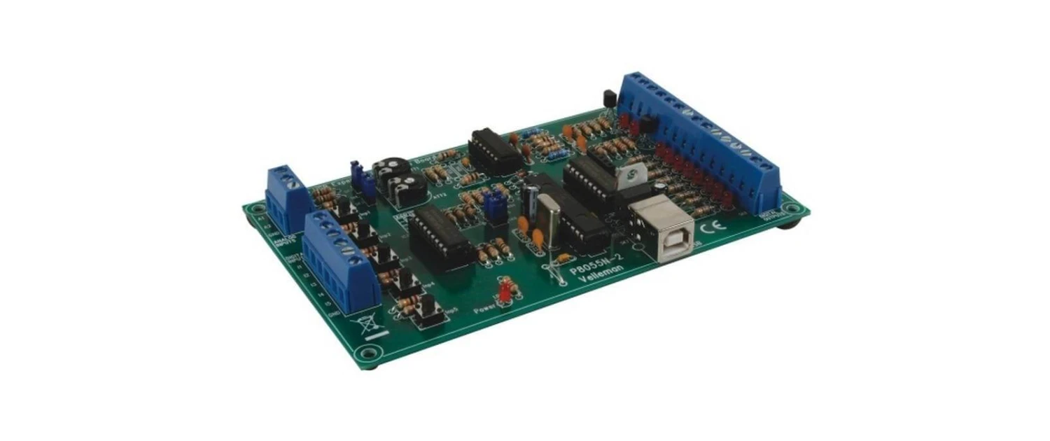 Whadda Bausatz WSI8055N USB Experiment Interface Board - RC Elektronic 3 Whadda Bausatz WSI8055N USB Experiment Interface Board - RC Elektronic – Bild 3