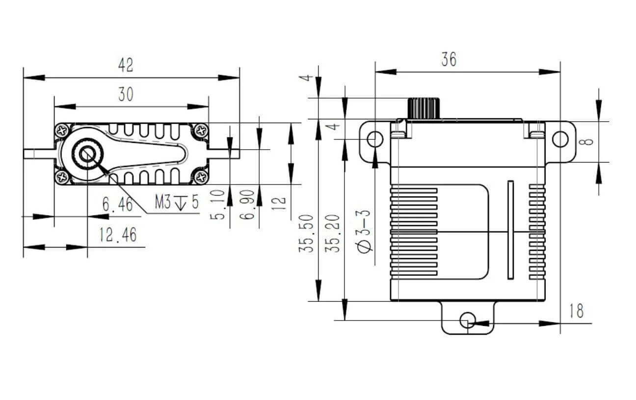 KST Flächenservo A12-S 13.7 Kg Digital HV - Servo ⋅ Kreisel 3 KST Flächenservo A12-S 13.7 Kg Digital HV - Servo ⋅ Kreisel – Bild 3
