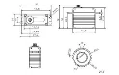KST Servo X20-3012 Digital HV Brushless - Servo ⋅ Kreisel -RC Elektronic Verkäufe 336722 3 5