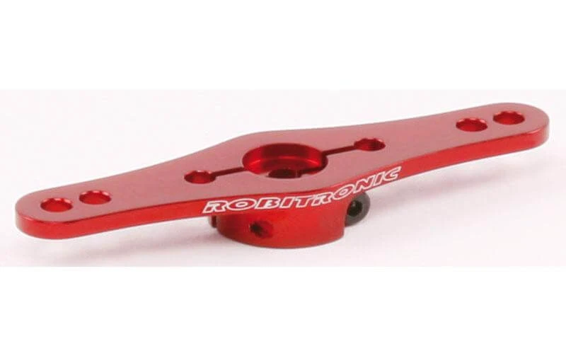 Robitronic Servoarm 24Z Aluminium, Doppel, 1 Ebene Rot - Servo ⋅ Kreisel 1 Robitronic Servoarm 24Z Aluminium, Doppel, 1 Ebene Rot - Servo ⋅ Kreisel