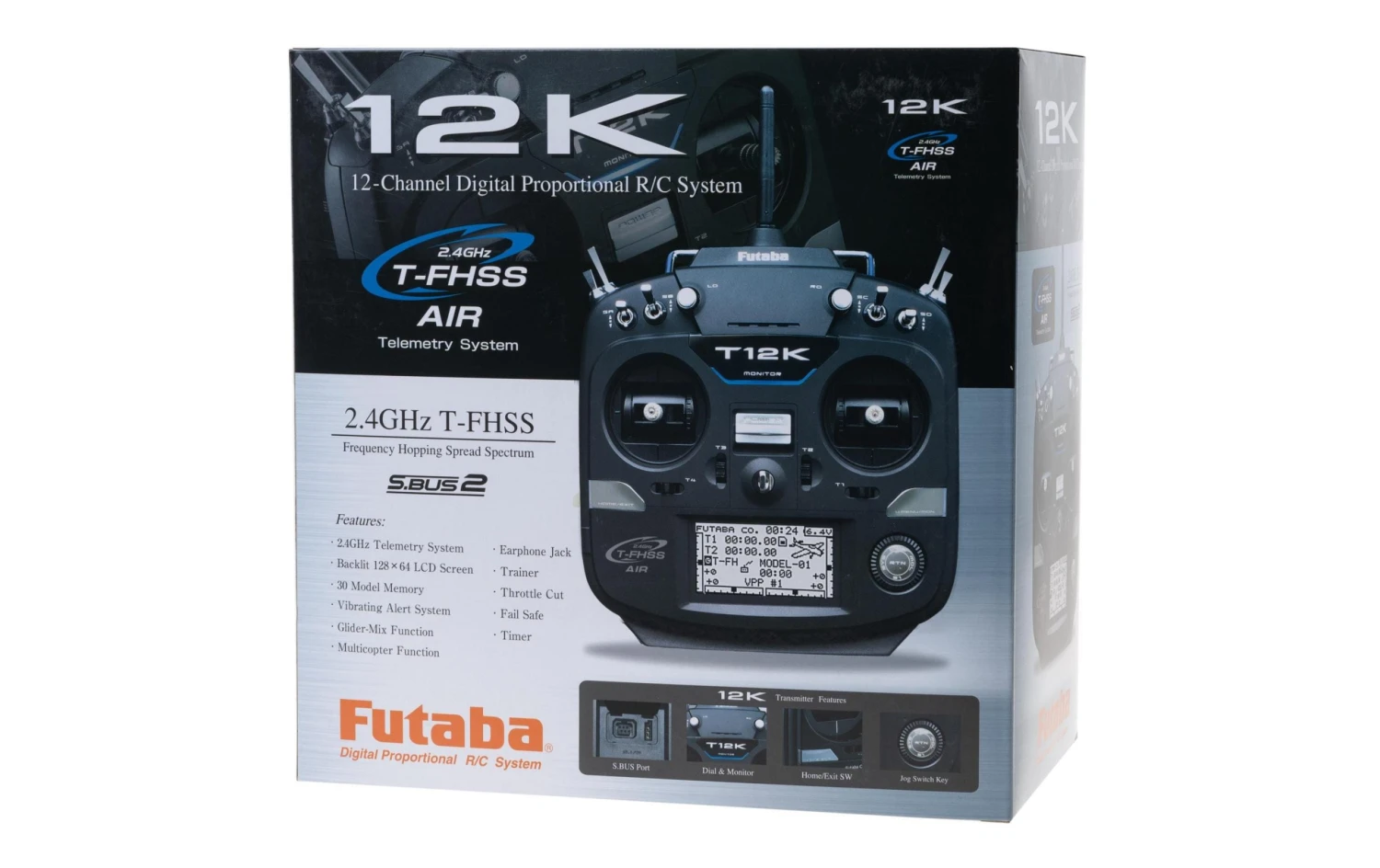 Futaba Fernsteuerung T12K R3008SB Mode 2 (Gas Links) - Sender ⋅ Empfänger 3 Futaba Fernsteuerung T12K R3008SB Mode 2 (Gas Links) - Sender ⋅ Empfänger – Bild 3