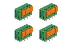 DeLock Steckverbinder Terminalblock 4Pin 5,08mm Drucktaster, 4x - RC Elektronic -RC Elektronic Verkäufe 978042 3 5
